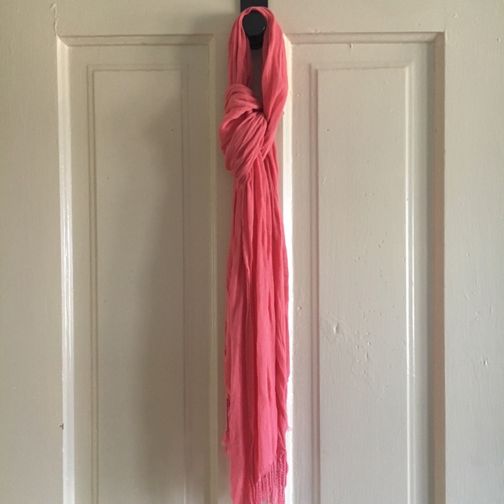Pink scarf by Witchery with fringe